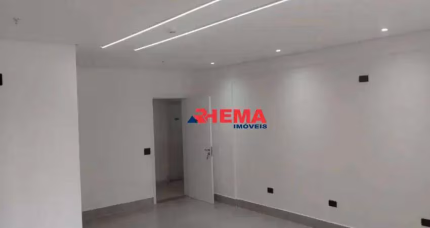 Sala à venda, 45 m² por r$ 290.000,00 - vila matias - santos/sp
