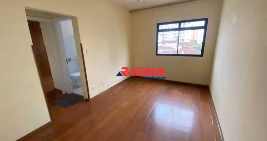 Apartamento com 1 dormitório para alugar, 55 m² por r$ 3.000,01/mês - boqueirão - santos/sp