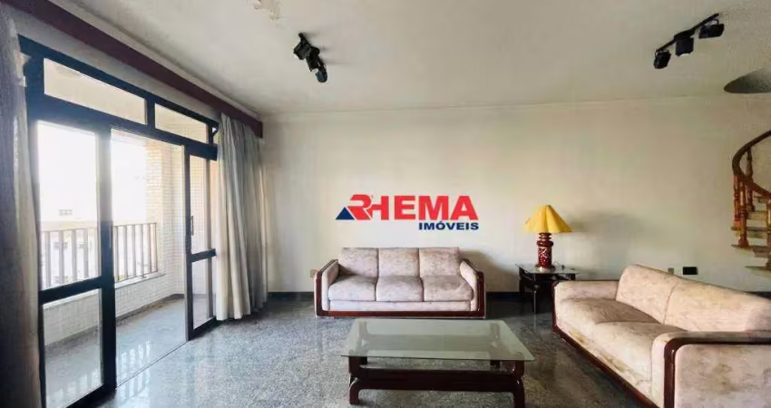 Cobertura com 3 dormitórios à venda, 495 m² por r$ 5.520.000,00 - boqueirão - santos/sp