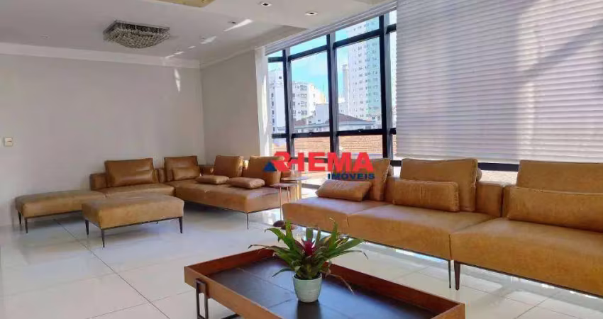 Apartamento com 4 dormitórios à venda, 280 m² por r$ 3.000.000,00 - ponta da praia - santos/sp