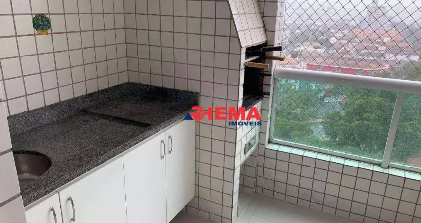 Apartamento com 3 dormitórios para alugar, 88 m² por r$ 5.400/mês - aparecida - santos/sp