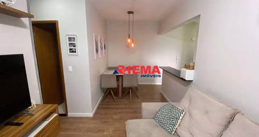 Apartamento com 2 dormitórios para alugar, 49 m² por r$ 2.600/mês - centro - são vicente/sp