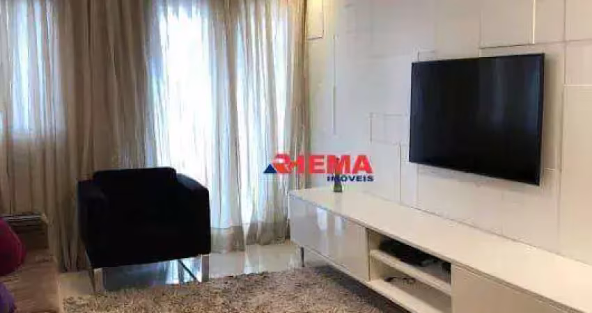 Apartamento com 2 dormitórios para alugar, 97 m² por r$ 6.900,01/mês - gonzaga - santos/sp