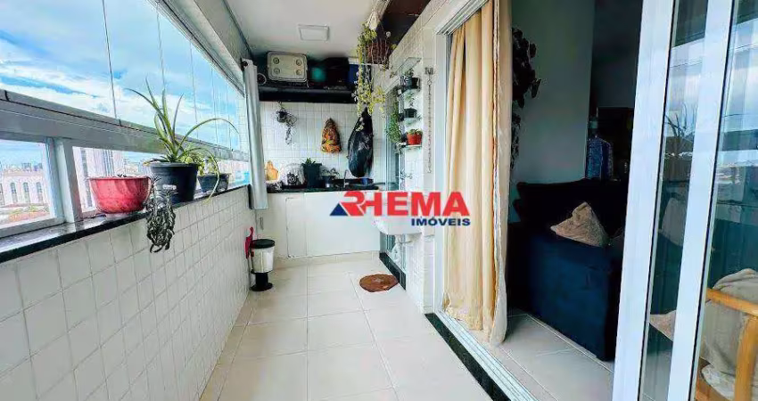 Apartamento com 2 dormitórios à venda, 60 m² por r$ 545.000,00 - macuco - santos/sp