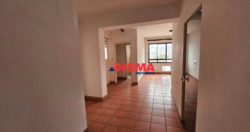 Sala para alugar, 90 m² por r$ 3.601,00/mês - vila mathias - santos/sp