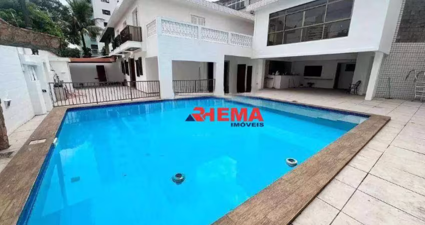 Sobrado com 4 dormitórios para alugar, 385 m² por r$ 13.797,01/mês - ponta da praia - santos/sp
