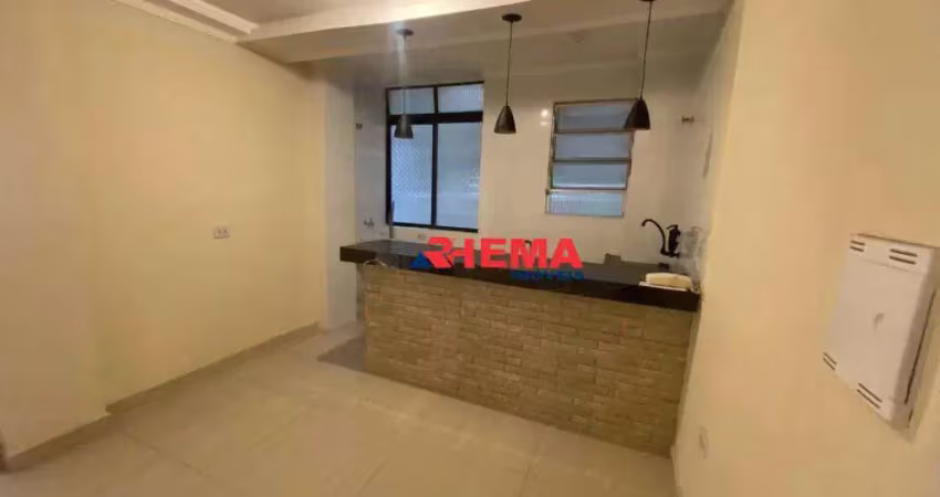 Apartamento com 2 dormitórios para alugar, 55 m² por r$ 2.600,01/mês - centro - são vicente/sp