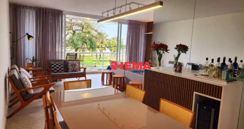 Apartamento com 3 dormitórios à venda, 146 m² por r$ 1.350.000,00 - gonzaga - santos/sp