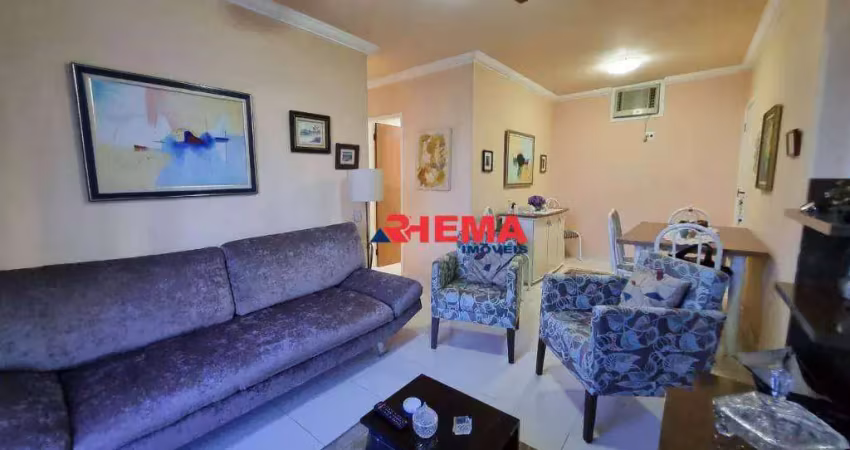Apartamento com 2 dormitórios à venda, 73 m² por r$ 699.000,00 - aparecida - santos/sp