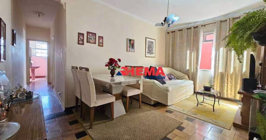 Apartamento com 2 dormitórios à venda, 64 m² por r$ 310.000,00 - macuco - santos/sp