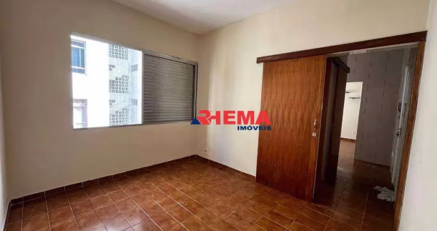 Apartamento com 1 dormitório para alugar, 45 m² por r$ 2.300,02/mês - josé menino - santos/sp