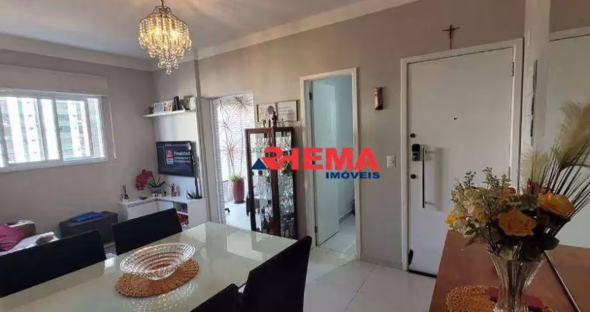 Apartamento com 2 dormitórios à venda, 69 m² por r$ 970.000,00 - boqueirão - santos/sp
