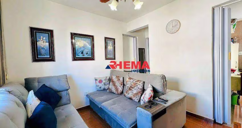 Apartamento com 2 dormitórios à venda, 42 m² por r$ 270.000,00 - aparecida - santos/sp