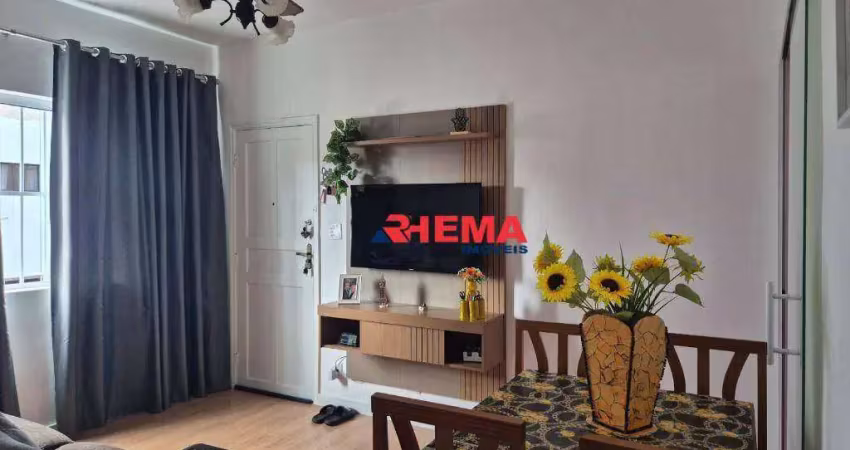 Apartamento com 2 dormitórios à venda, 67 m² por r$ 385.000,00 - estuário - santos/sp