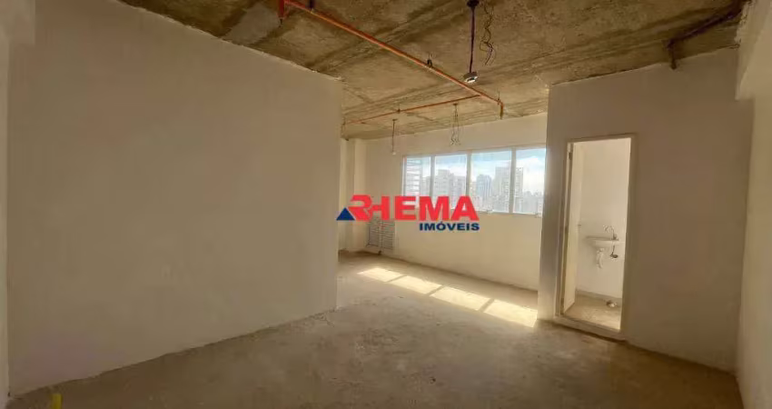 Sala para alugar, 35 m² por r$ 3.200,02/mês - ponta da praia - santos/sp