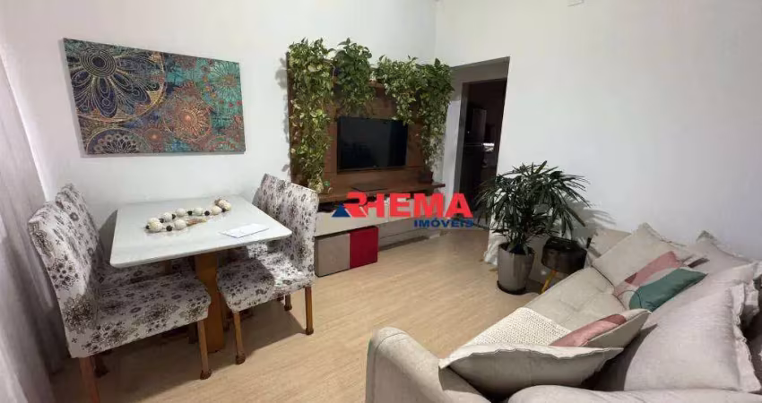 Apartamento com 2 dormitórios à venda, 61 m² por r$ 305.000,00 - encruzilhada - santos/sp