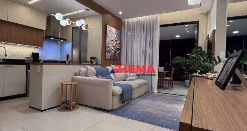 Apartamento com 2 dormitórios à venda, 82 m² por r$ 1.297.000,00 - aparecida - santos/sp