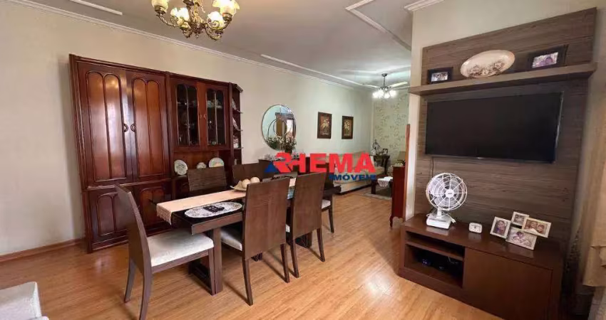 Apartamento com 3 dormitórios à venda, 136 m² por r$ 775.000,00 - pompéia - santos/sp