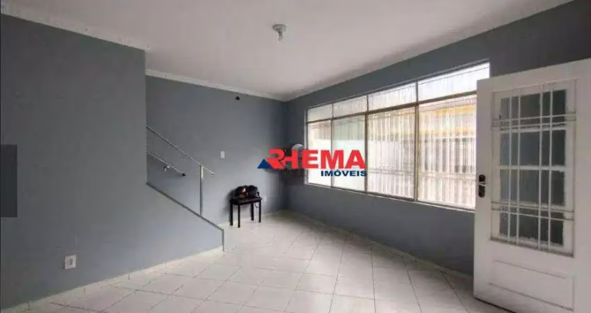 Sobrado com 3 dormitórios para alugar, 93 m² por r$ 5.232,01/mês - aparecida - santos/sp