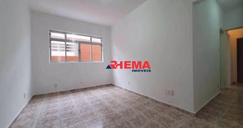Apartamento com 2 dormitórios para alugar, 70 m² por r$ 2.650,02/mês - embaré - santos/sp