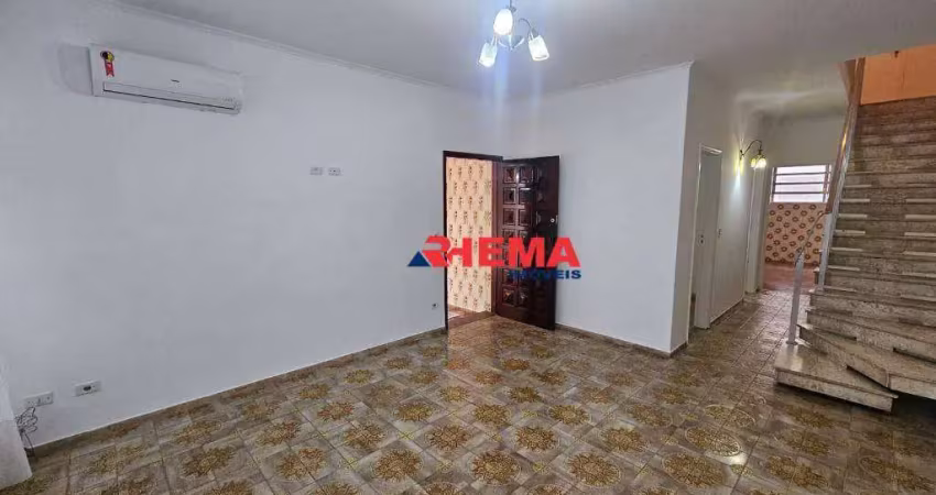 Sobrado com 4 dormitórios para alugar, 220 m² por r$ 7.800,00/mês - embaré - santos/sp