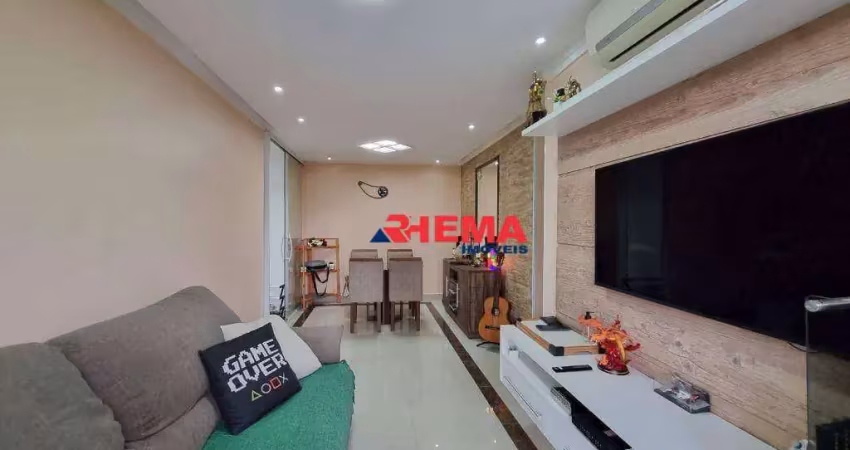 Apartamento com 2 dormitórios à venda, 58 m² por r$ 290.000,00 - morro de nova cintra - santos/sp