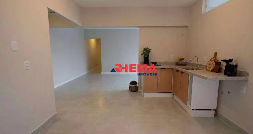 Apartamento com 2 dormitórios à venda, 105 m² por r$ 699.000,00 - gonzaga - santos/sp