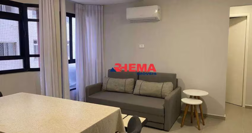 Apartamento para alugar, 47 m² por r$ 3.900,01/mês - aparecida - santos/sp