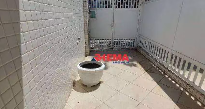 Casa com 2 dormitórios para alugar, 69 m² por r$ 3.700,01/mês - aparecida - santos/sp
