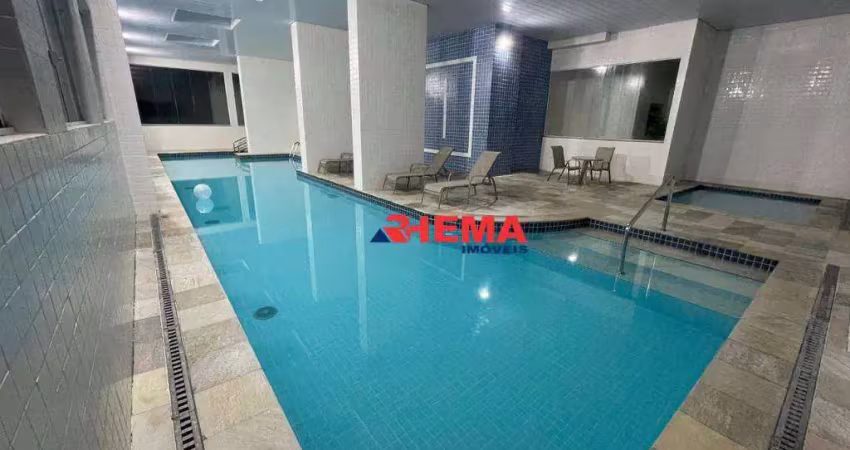 Apartamento na aparecida 3 dormitórios com suíte, vista livre para o porto