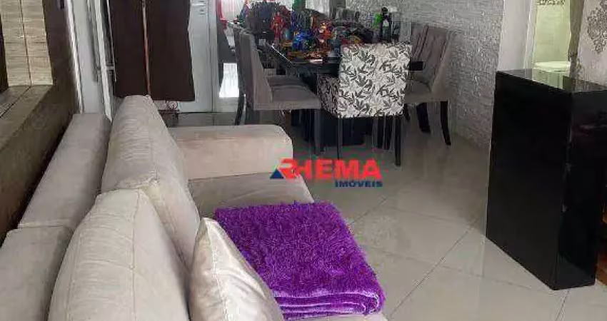 Apartamento com 2 dormitórios para alugar, 90 m² por r$ 5.000,01/mês - gonzaga - santos/sp
