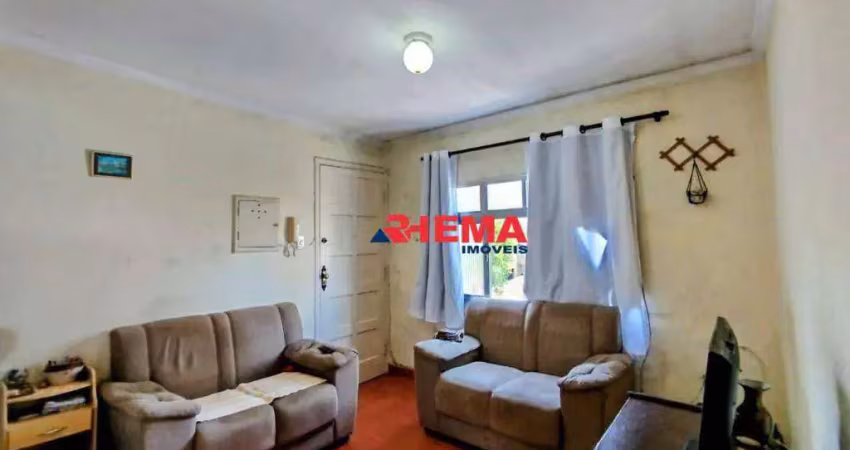 Apartamento com 2 dormitórios à venda, 42 m² por r$ 259.000,00 - aparecida - santos/sp