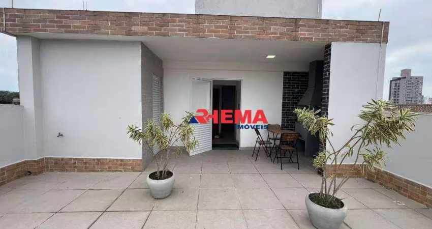 Apartamento com 2 dormitórios para alugar, 40 m² por r$ 3.100,01/mês - estuário - santos/sp