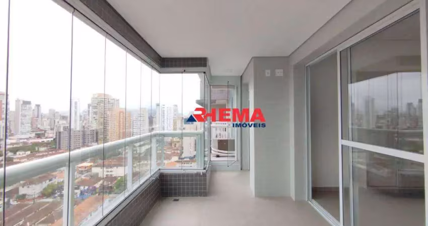 Apartamento com 1 dormitório para alugar, 60 m² por r$ 5.120,00/mês - boqueirão - santos/sp