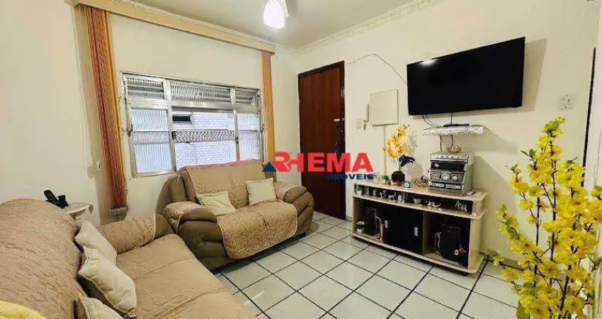 Apartamento com 2 dormitórios à venda, 42 m² por r$ 270.000,00 - aparecida - santos/sp