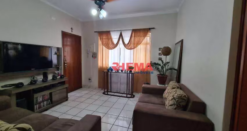Apartamento com 2 dormitórios à venda, 56 m² por R$ 370.000,00 - Gonzaga - Santos/SP