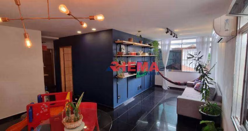 Apartamento com 2 dormitórios à venda, 70 m² por R$ 420.000,00 - Embaré - Santos/SP