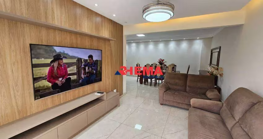 Apartamento com 3 dormitórios à venda, 138 m² por r$ 1.280.000,00 - ponta da praia - santos/sp