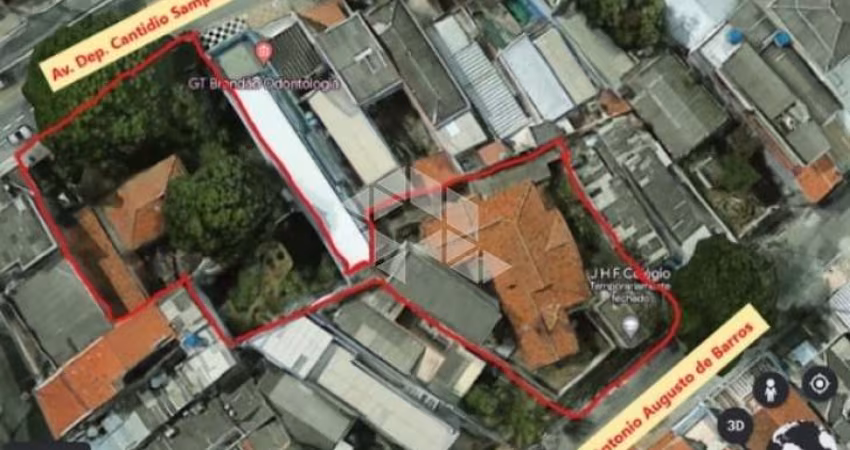 Terreno à venda na Avenida Deputado Cantídio Sampaio, 323, Vila Souza, São Paulo