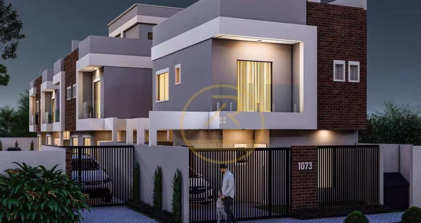 Sobrado com 3 dormitórios à venda, 142 m² por R$ 630.000 - Sítio Cercado - Curitiba/PR