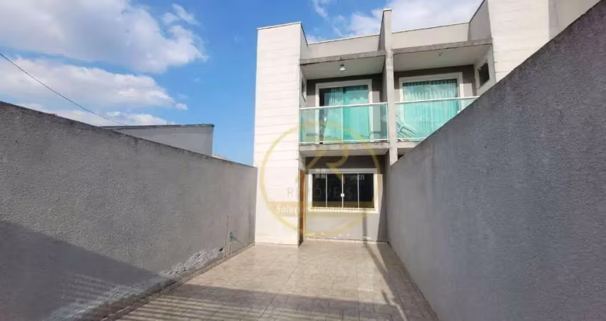 Sobrado com 2 dormitórios à venda, 82 m² por r$ 375.000 - sítio cercado - curitiba/pr