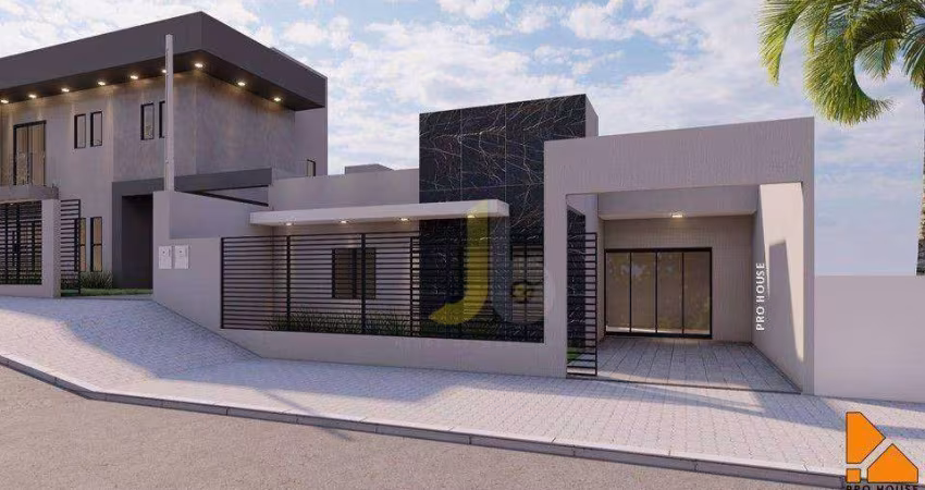 Casa com 2 dormitórios e Fachada Moderna