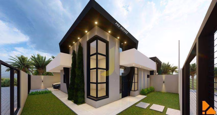 Casa com 1 Suíte + 2 dormitórios à venda, 98 m² por R$ 480.000 - Verona - Cascavel/PR
