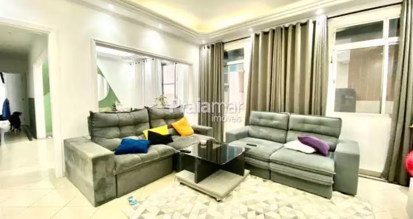 Apartamento 02 dorm./ vista para o mar /122 m² / 02vaga de garagem / itararé / são vicente /sp