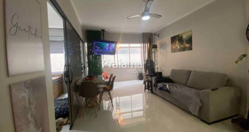Apartamento Mobiliado à Venda em Pompéia, Santos – 2 Dormitórios, Vista Mar, R$ 755.000