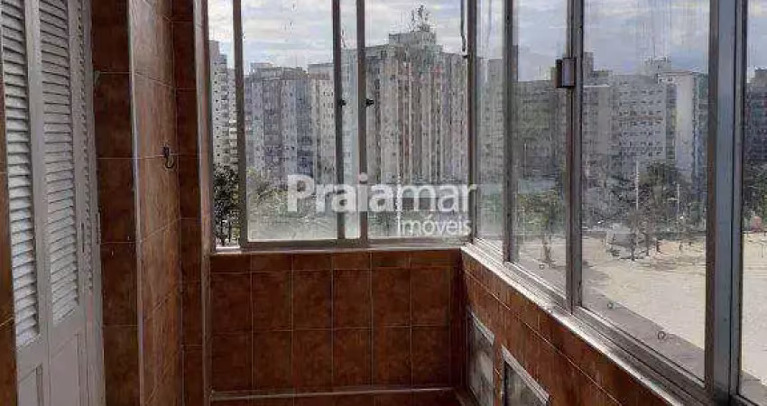 Apartamento 3 dormitórios frontal ao  mar, biquinha em são vicente/sp.