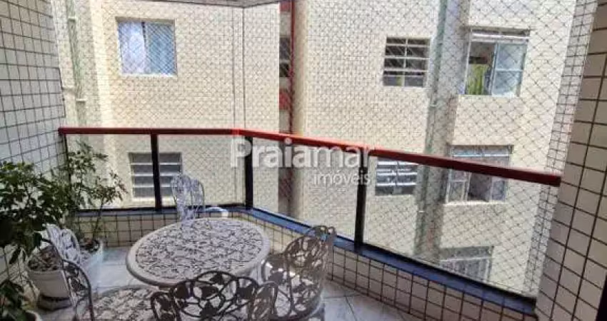 Apartamento mobiliado 2 dormitórios suíte itararé, são vicente - aluguel r$ 4.000