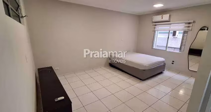 Studio mobiliado reformado | sem vaga | praia gonzaguinha - s.v