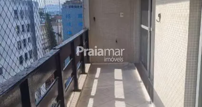 Apartamento reformado 1 dormitório com piscina, garagem no gonzaguinha em  são vicente à venda