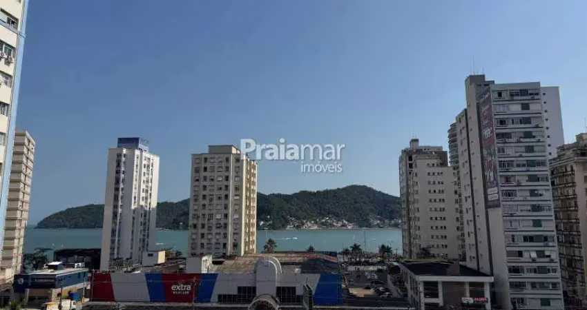 Apto vista mar excelente localização | 2 dormi | 2 w.c | 2 vagas | elevador | centro | são vicente |